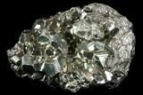 Gleaming Pyrite Crystal Cluster - Peru #71362-2